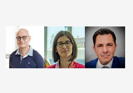 Emilio Soria Olivas, Sara Degli-Esposti, César Villegas Delgado.
