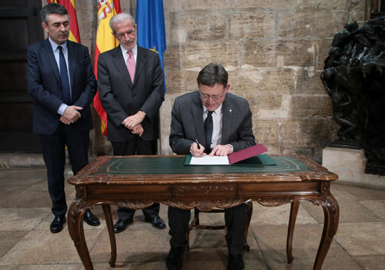 Juan Manuel Pérez Mira, Esteban Morcillo, Ximo Puig.