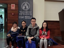 Students from the University of Shandong (China)