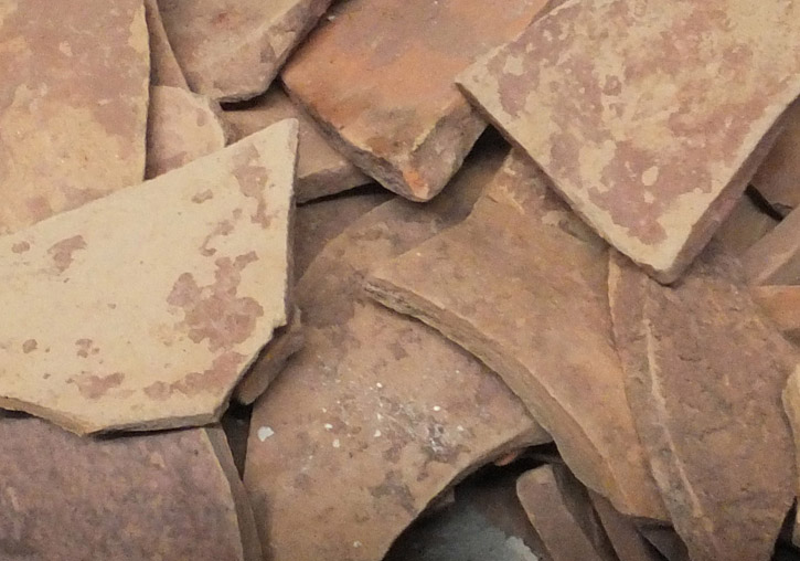 Ceramic fragments of the Sagunt amphorae analysed in the research.