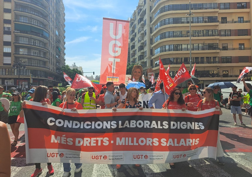 Manifestació per l'Escola Pública