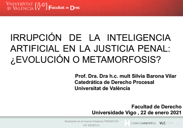 “Irrupción de la Inteligencia Artificial en la Justicia Penal: ¿evolución o metamorfosis?”