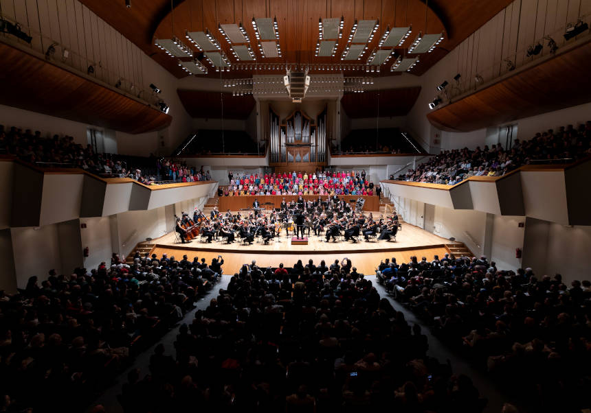 Concierto de Navidad de la OFUV en el Palau de la Música el año pasado. FOTO: Eduardo Alapont.