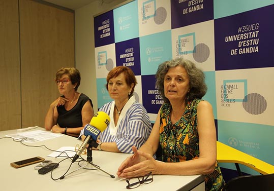 Concha Gisbert, Isabel Morant y Justa Montero