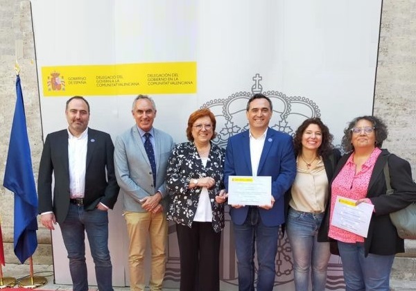 Acto de entrega del premio.