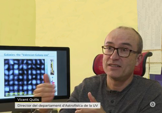 Imatge video entrevista a Vicent Quilis sobre supercomputació