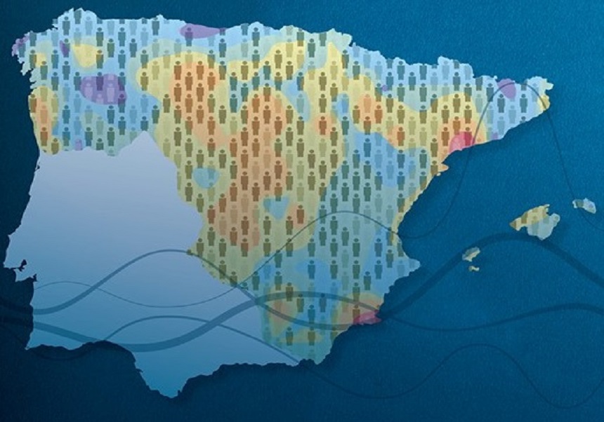 Mapa de població d'Espanya
