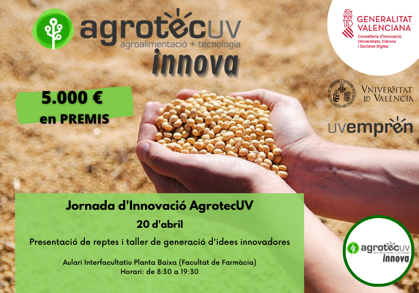 Cartell explicatiu Jornada d'Innovació AgrotecUV Innova