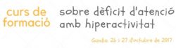 Cartel Curso de formación sobre déficit de atención con hiperactividad