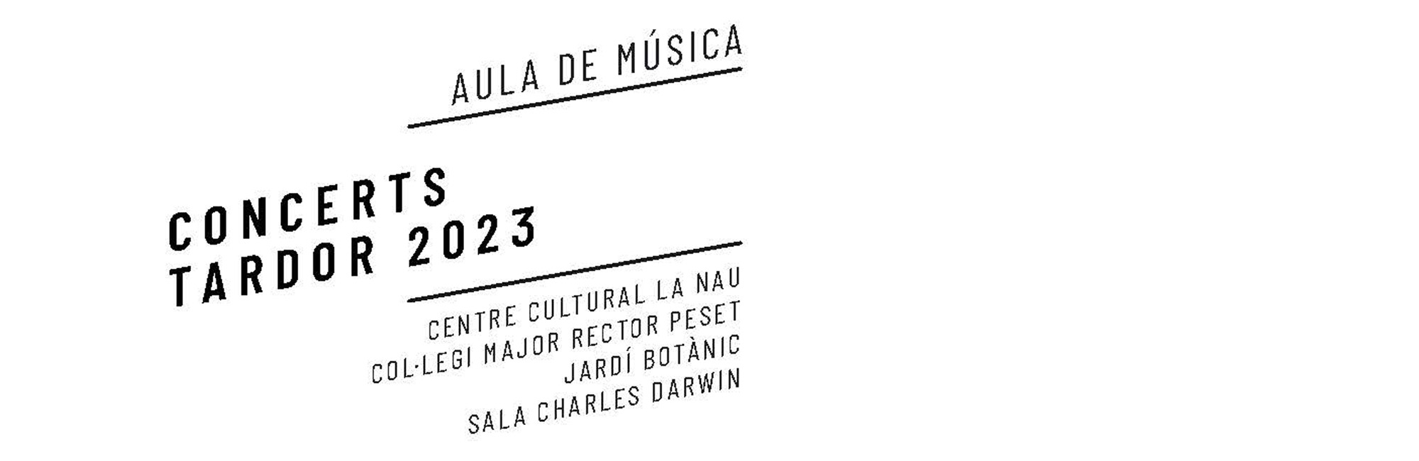 Cartell de la programació. 