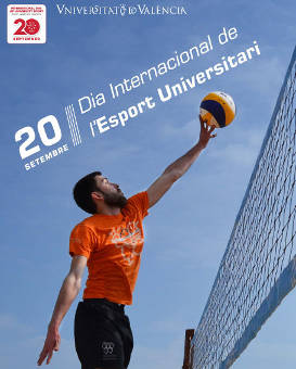 Fragment del cartell del Dia Internacional de l'Esport Universitari.