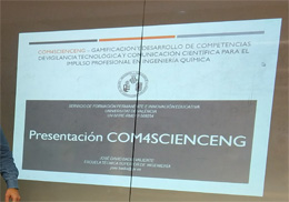 Inicio del proyecto de innovación docente COM4SCIENCENG en el máster en Ingeniería química