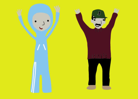 Detail of one of the posters promoting the application