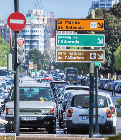Tráfico en Valencia