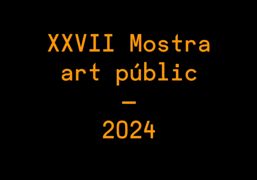 Cartell XXVII Mostra art públic / universitat pública