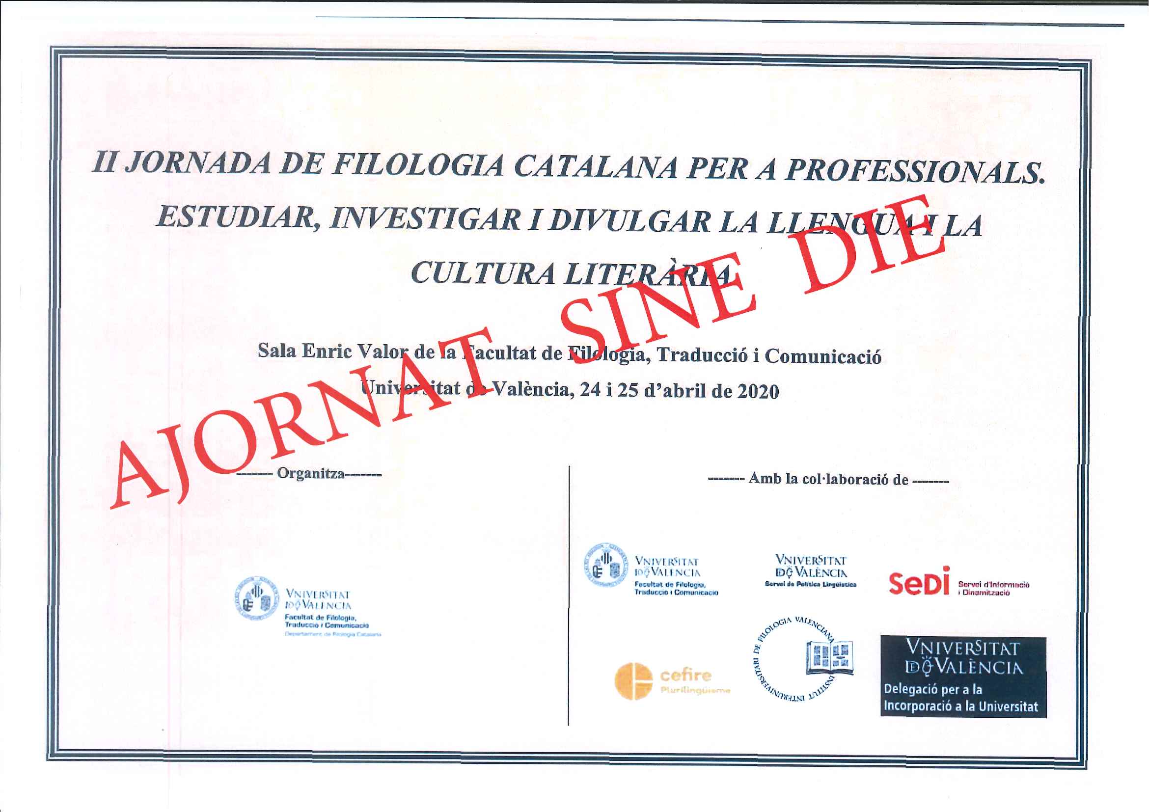 II Jornada de Filologia Catalana per a professionals
