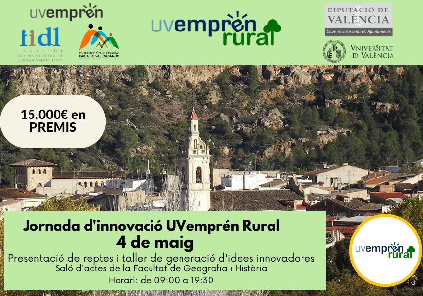 Oberta la inscripció en la jornada d'innovació UVemprén Rural