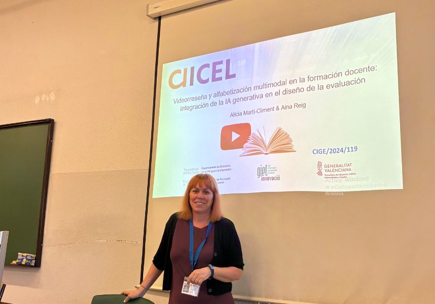 Alicia Climent from VIDECOM project at CIICEL 2025.
