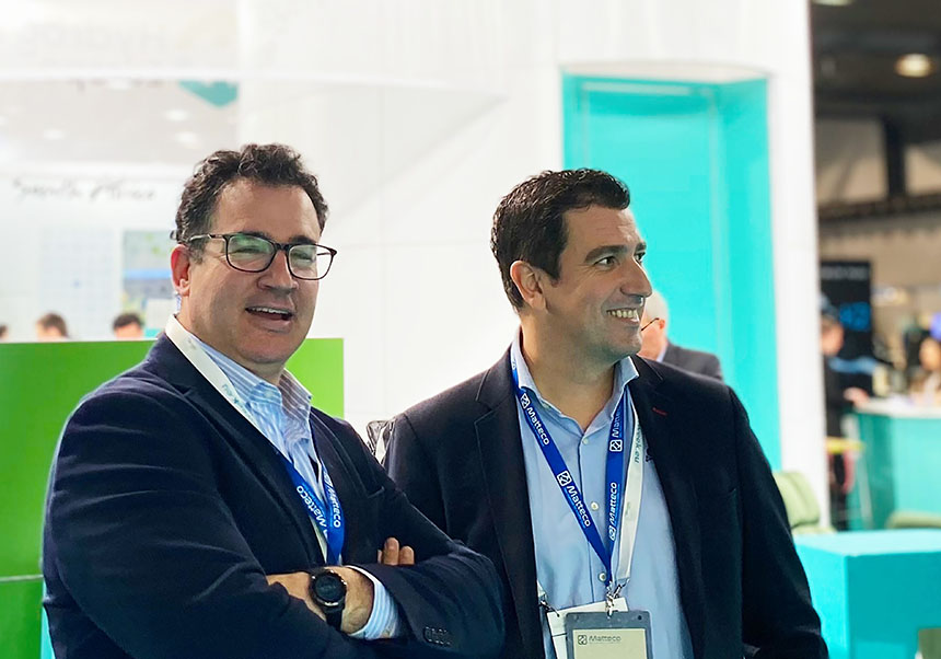 From the left, Iker Marcaide and Gonzalo Abellán