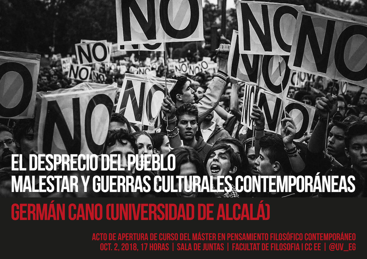 Cartel del acto de apertura