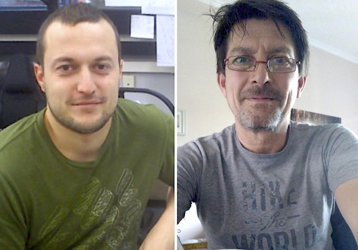 Miquel Barberà (izquierda) y David Martínez