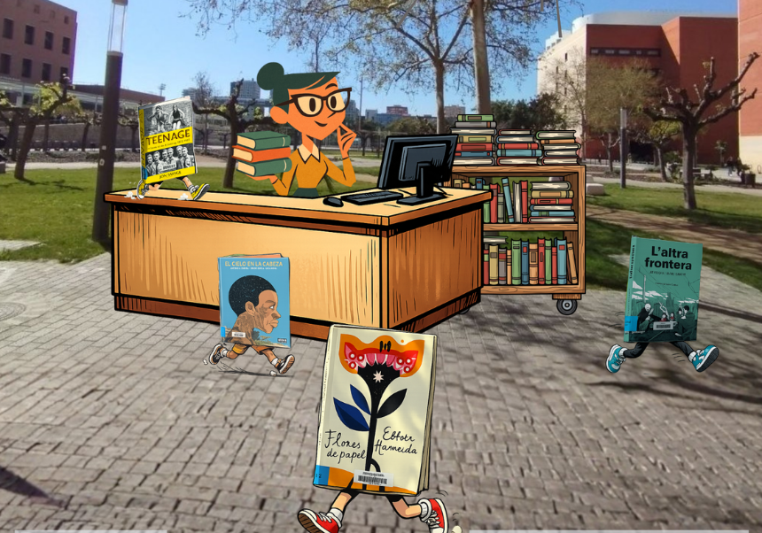 Biblioteca al jardí