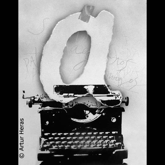 Imagen de una máquina de escribir