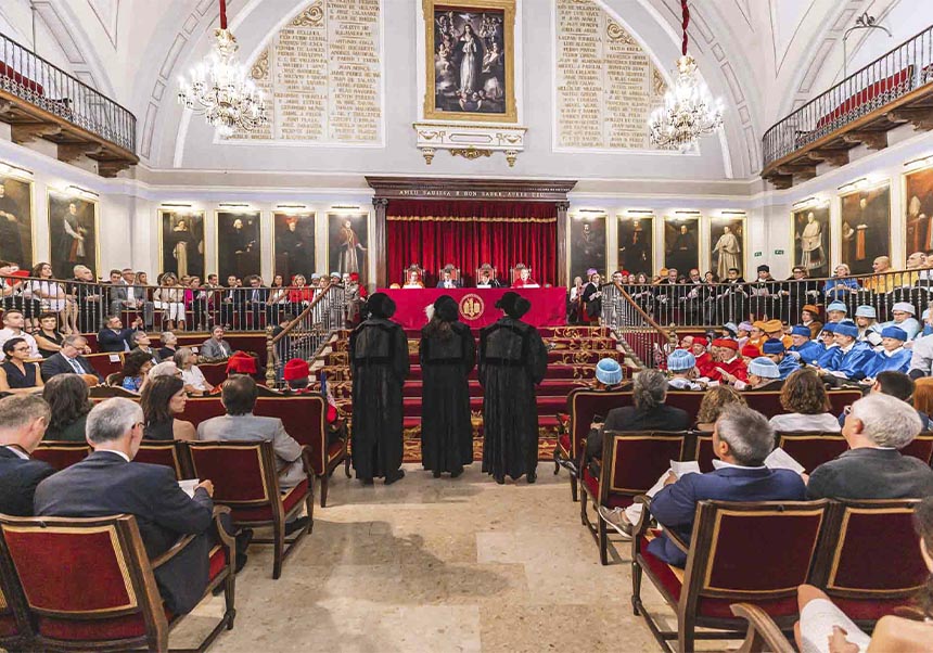 Acte d'Obertura del Curs Acadèmic al Paranimf de la Universitat de València