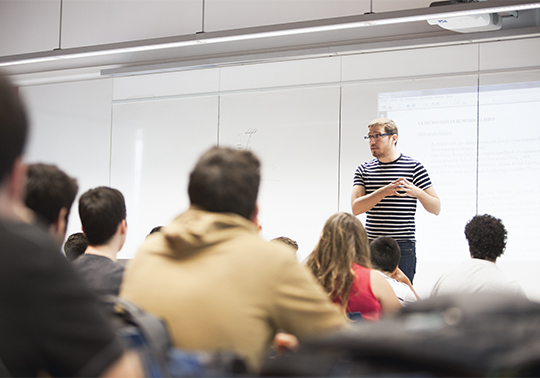 Imatge d'una aula de Universitat