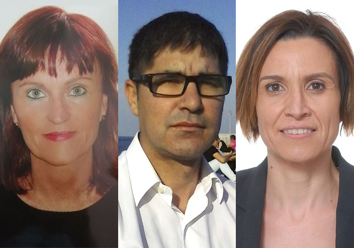 (D’esquerra a dreta). Cristina Aybar, José Manuel Pavía i Rosa Roig.