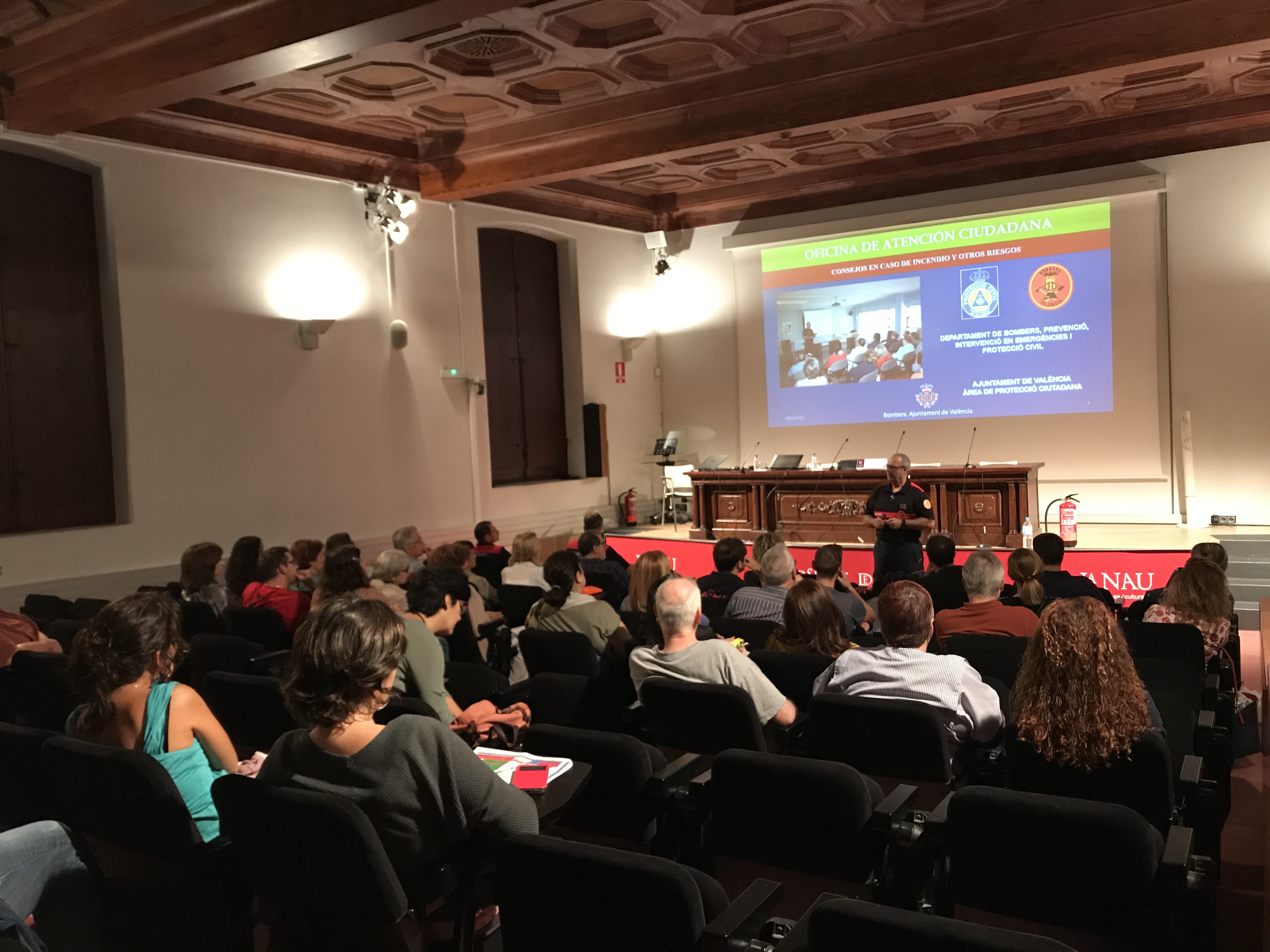 Participació del nostre servei i del Departament de Bombers, Prevenció, Intervenció en Emergències i Protecció Civil de l’Ajuntament de València.