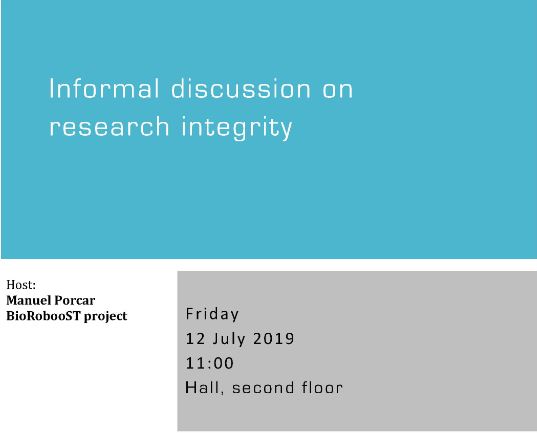 Informal discussion on research integrity