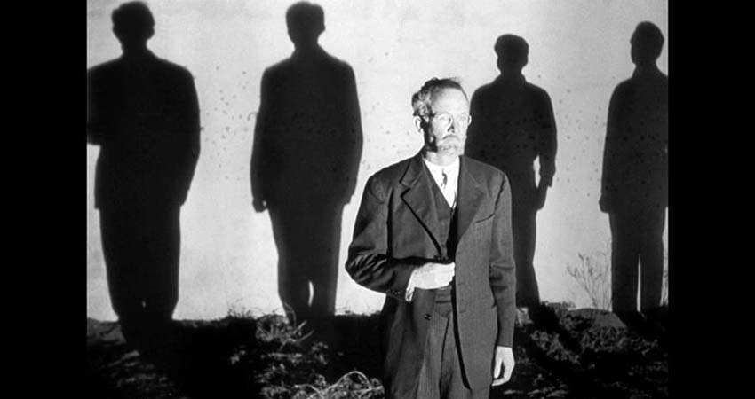One man from the front and four others from the back