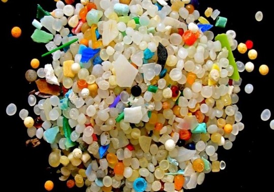 Picture of different types of microplastics