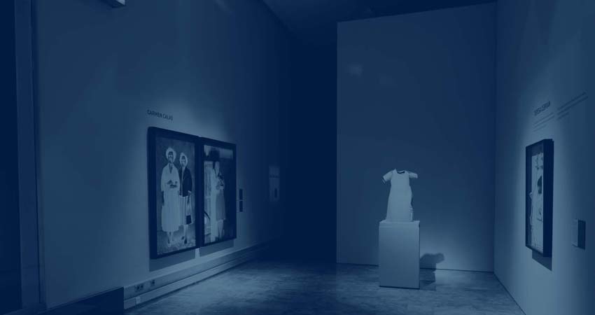 Foto d'una sala d'exposicions