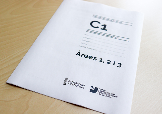 Portada d'un examen.