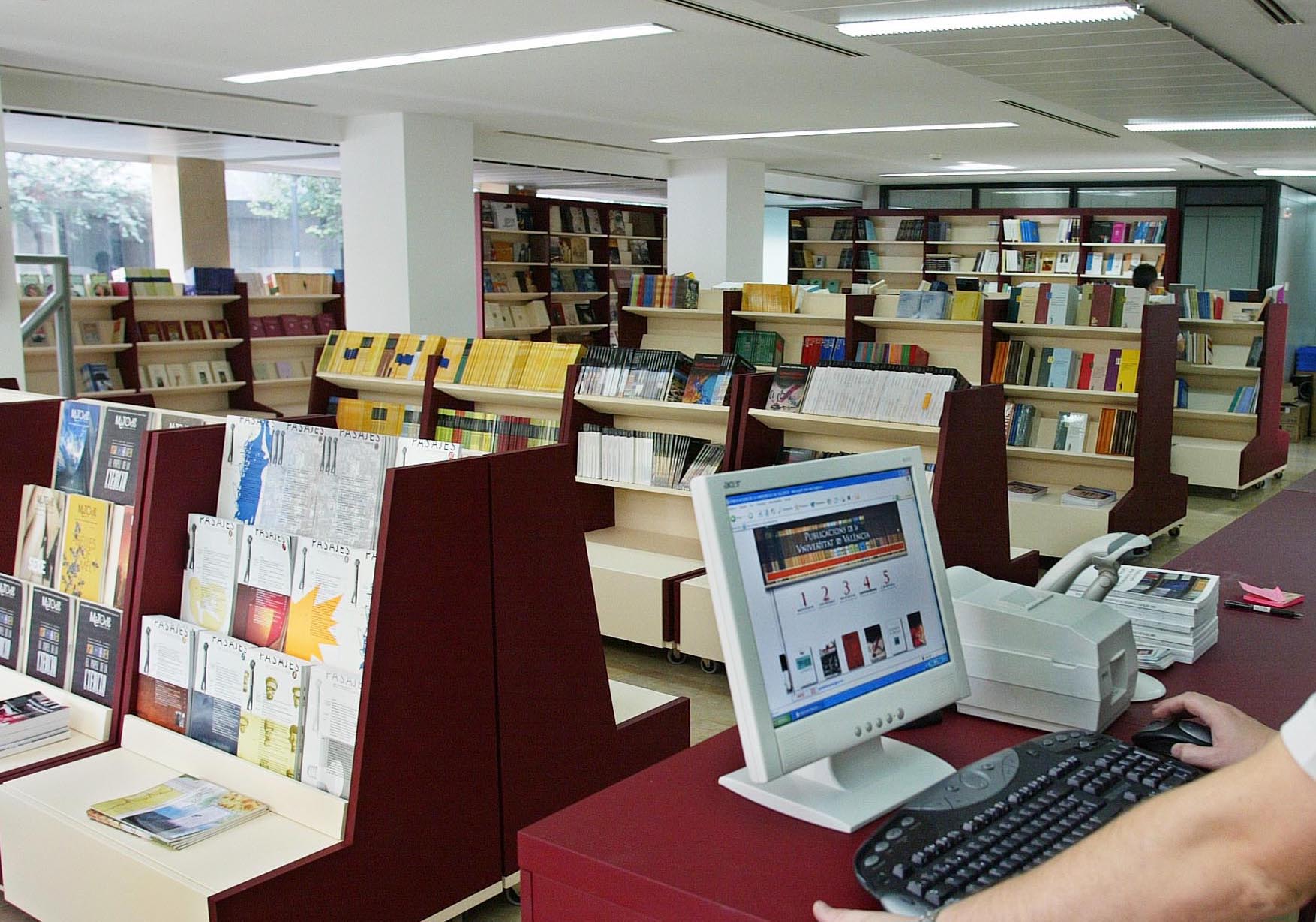Imatge de la llibreria de la Universitat.