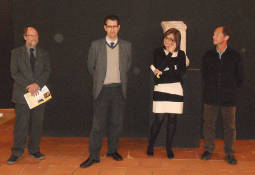 Un moment de la inaguració de l'exposició a Xàtiva.