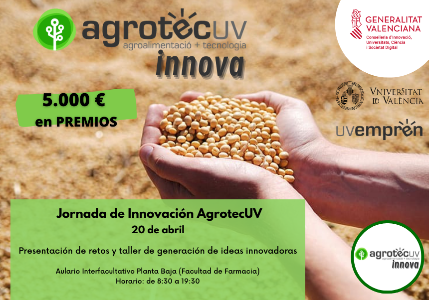Cartel explicativo Jornada de Innovación AgrotecUV Innova