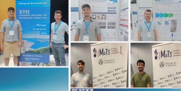 Collage with different members of the MATS group and the poster of the CNMAT 2024 event. - imatge 0