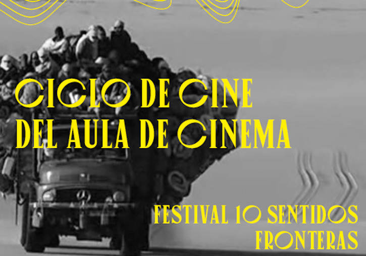 Cartel del ciclo de cine de la Universitat para el Festival 10 Sentidos.