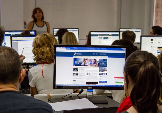 Aula delsl Open Days de la Unitat Web i Màrqueting