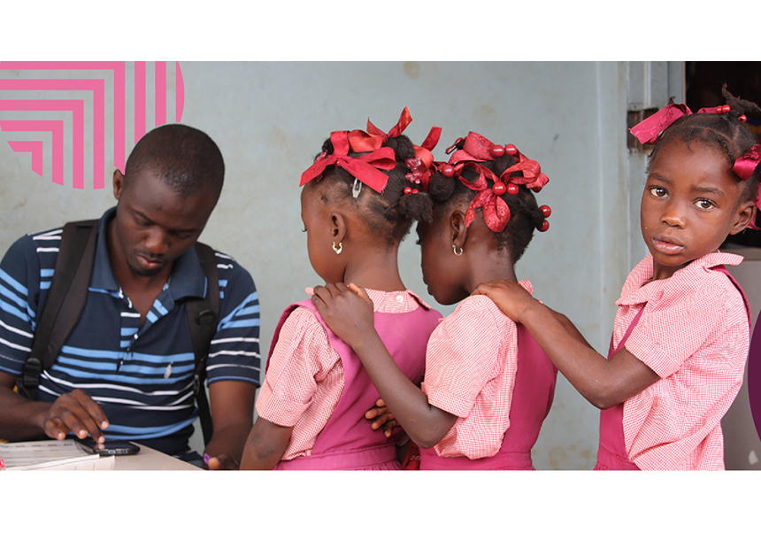 African children in a health center