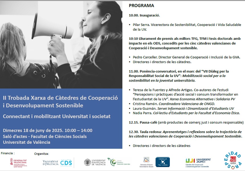 II Trobada Xarxa Càtedres de Cooperació i Desenvolupament Sostenible