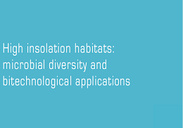 High insolation habitats: microbial diversity and bitechnological applications