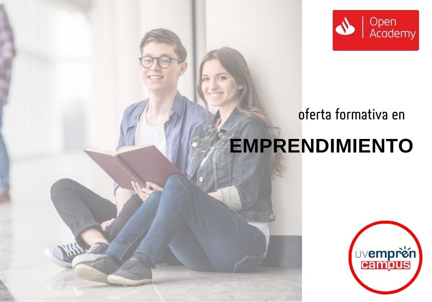 Abierto el plazo de inscripción a los cursos de la oferta formativa en emprendimiento del Campus UVemprén-Santander Open Academy