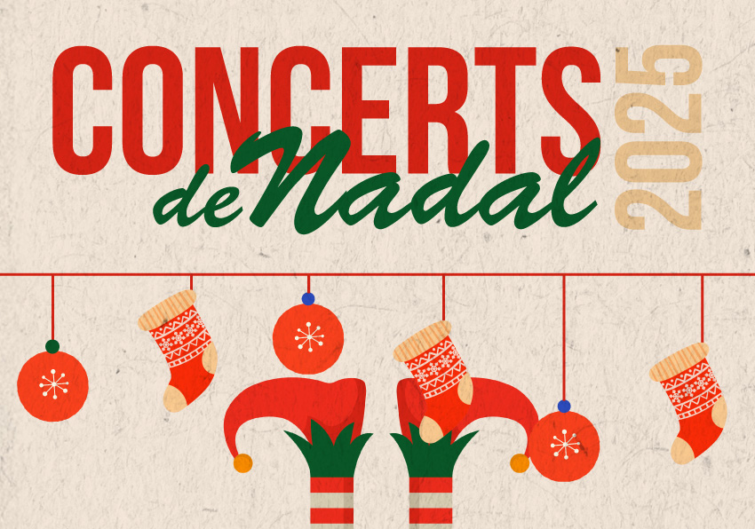 Imagen gráfica de los Conciertos de Navidad de la Universitat de València 2025.