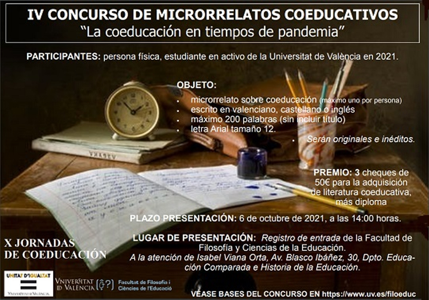 Más información sobre el concurso de microrrelatos coeducativos