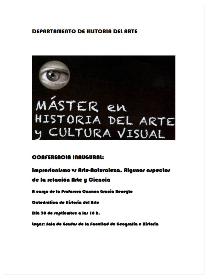 conferencia inaugural master