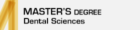 This opens a new window Master's Degree in Dental Sciences